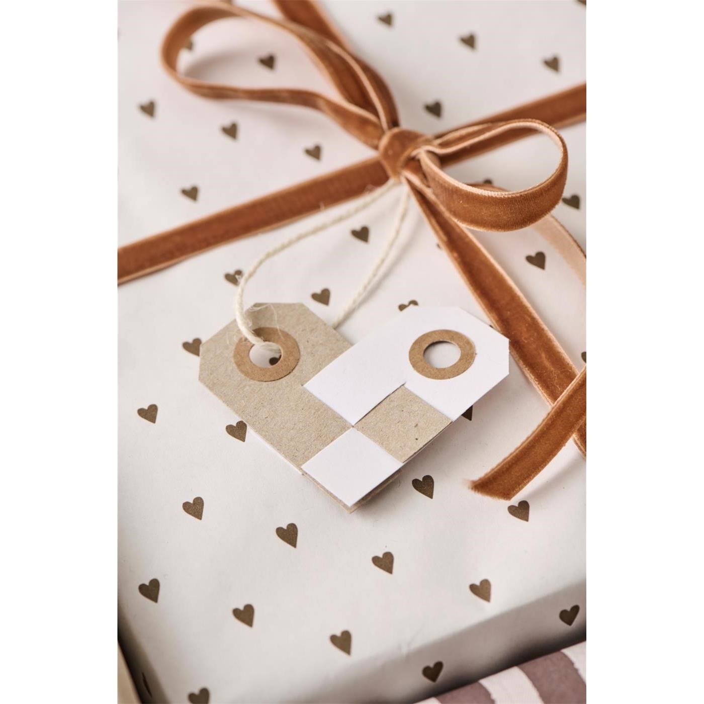 Role balícího papíru Ib Laursen 5 m hnědá srdíčka_3