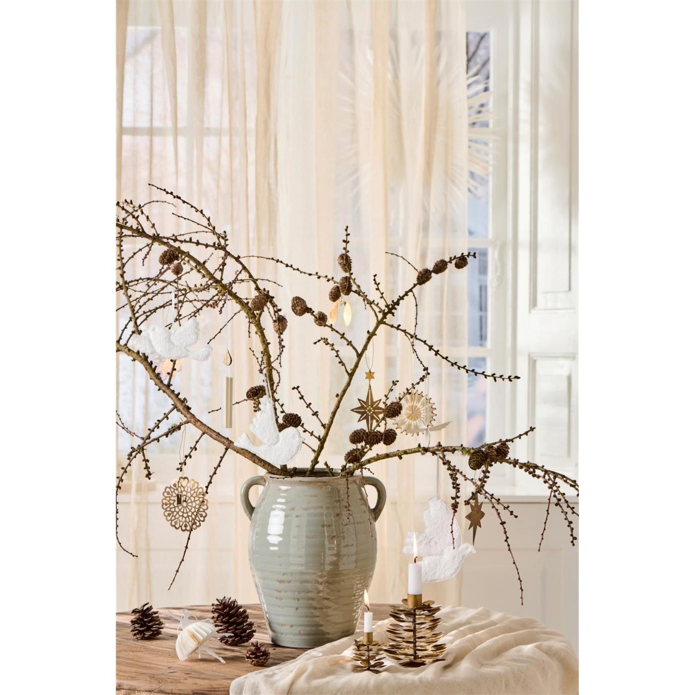 Látková ozdoba ptáček Ib Laursen s výšivkou SET/2 druhy_0