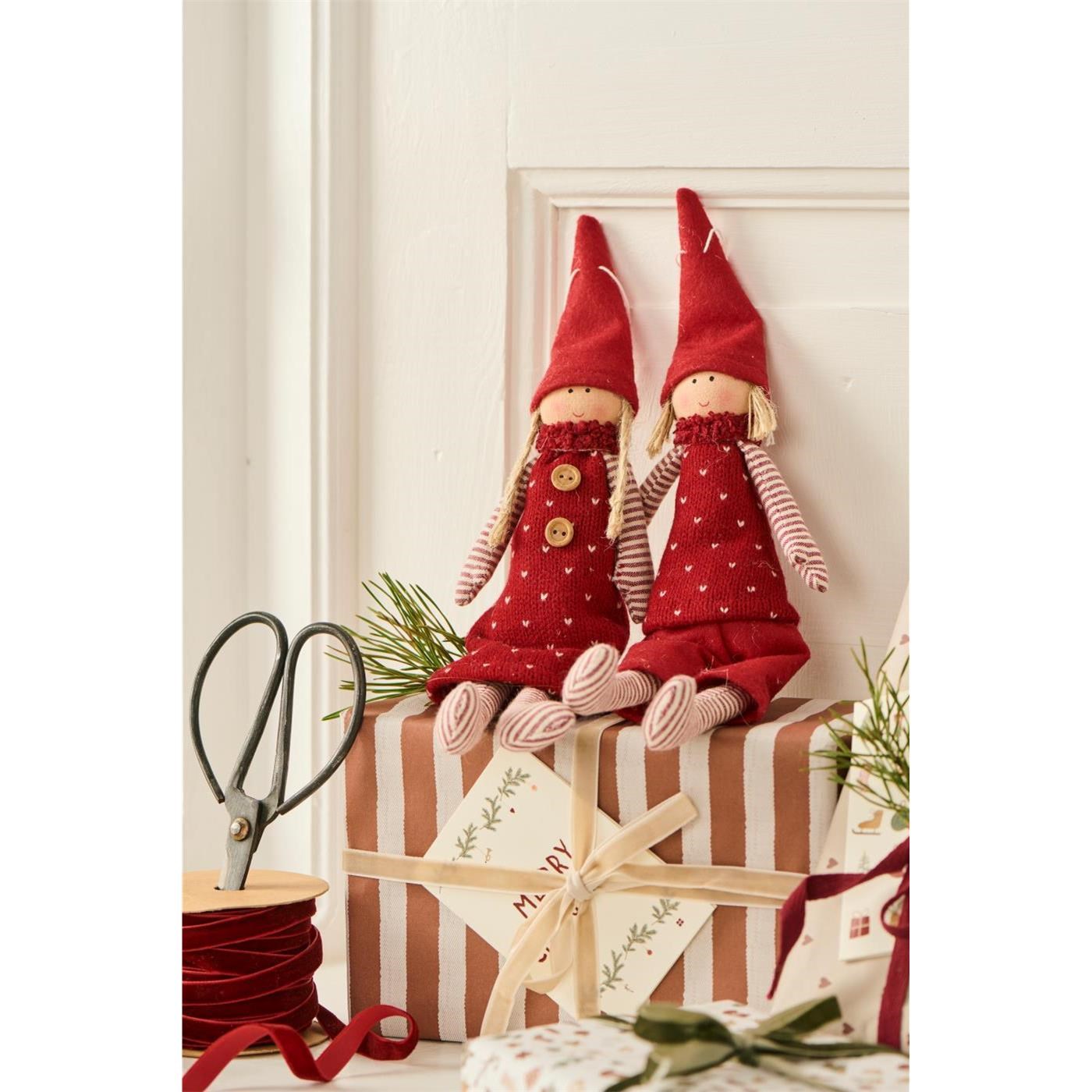 Vánoční dekorace skřítek Ib Laursen V.32 cm 2 druhy (cena za 1ks!)_1