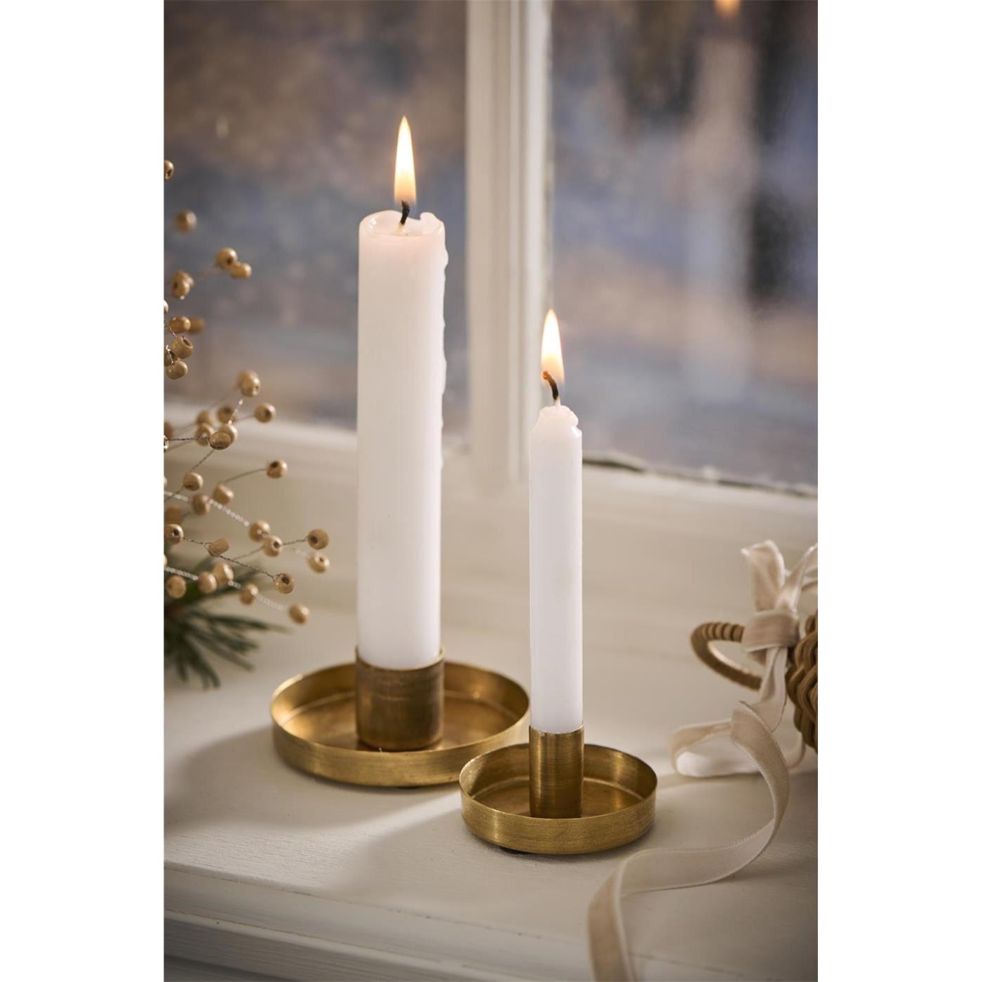 Mosazný svícen Ib Laursen Gloria pro svíčku P.2,2 cm_1