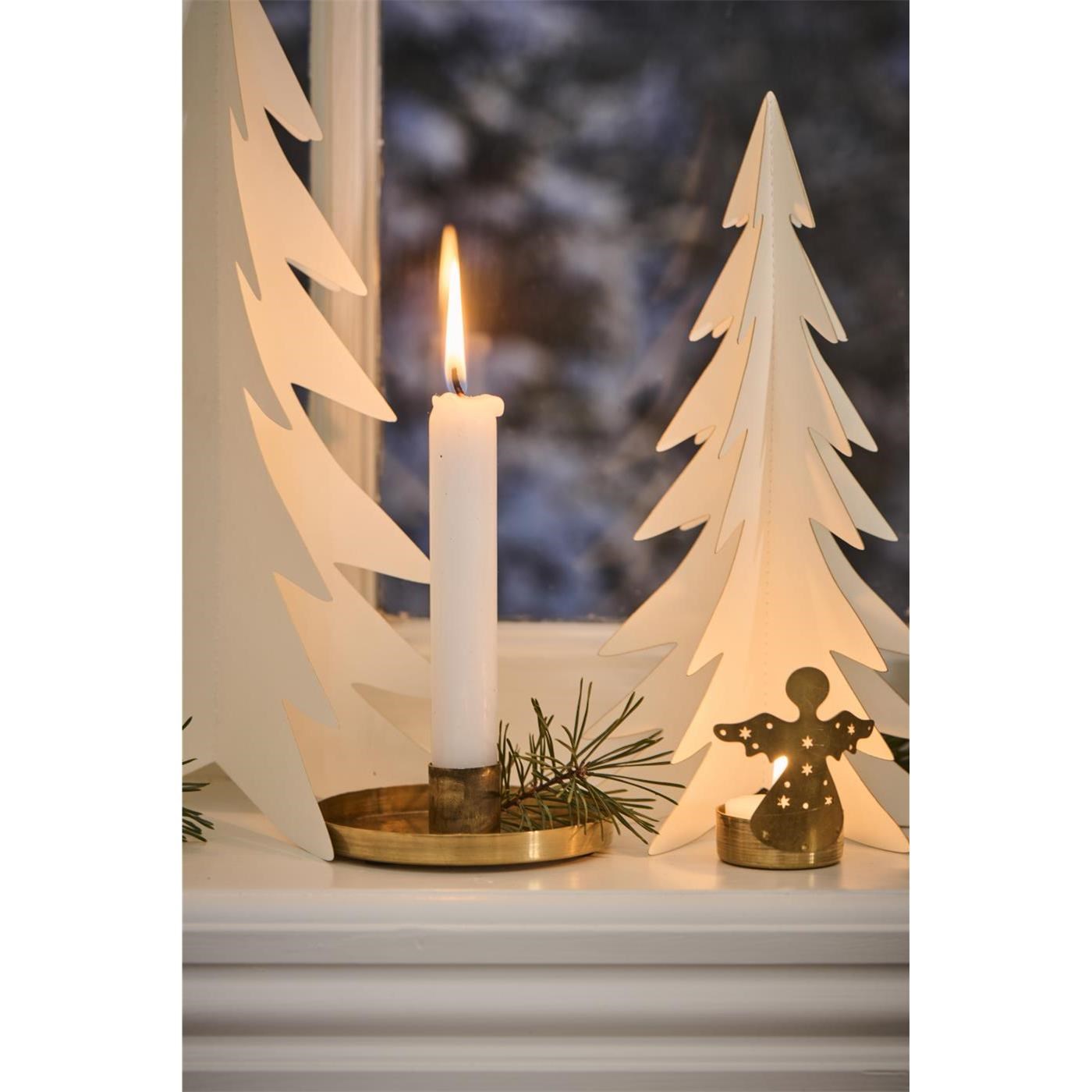 Papírový vánoční stromek Ib Laursen V.25 cm bílý_0