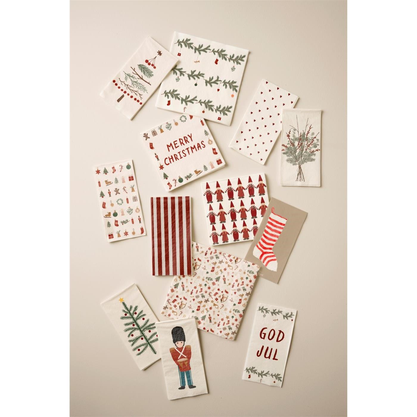 Papírové ubrousky Ib Laursen s motivem vánočního stromku SET/16ks_0