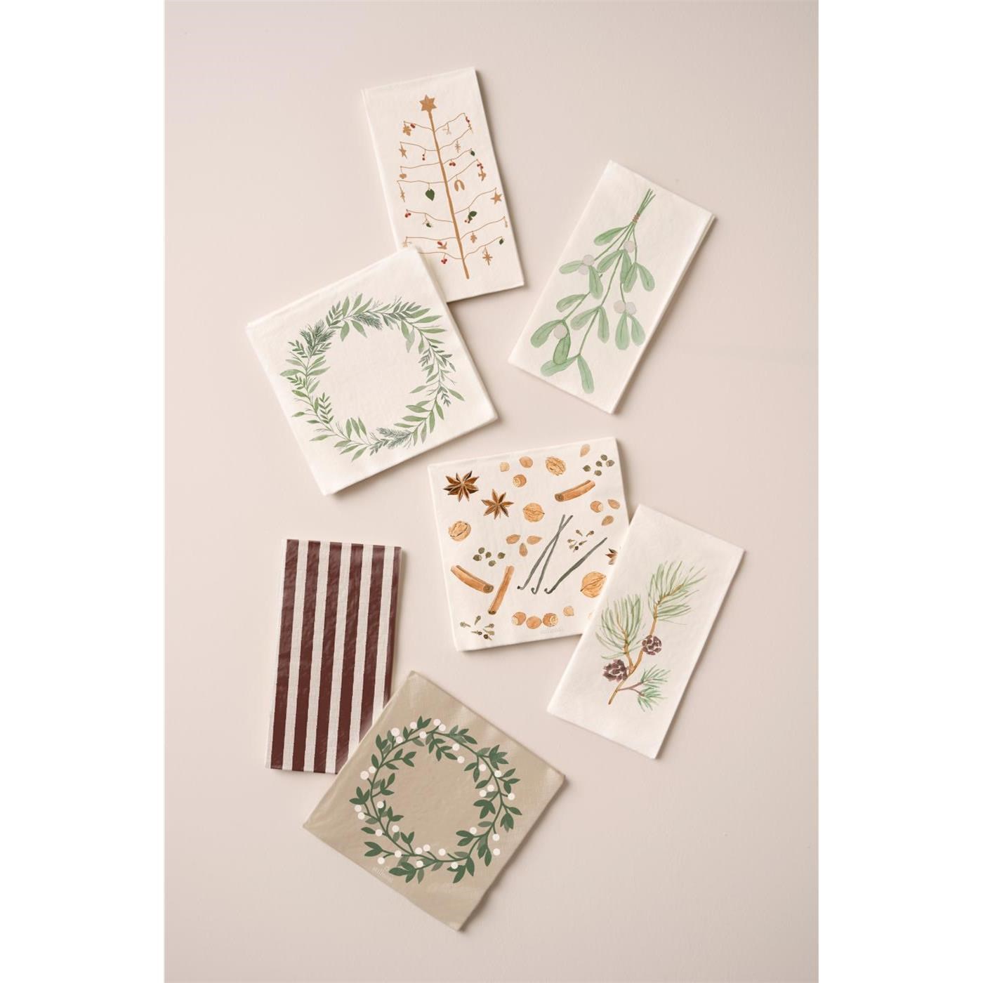 Papírové ubrousky Ib Laursen vánoční stromek SET/16ks_1