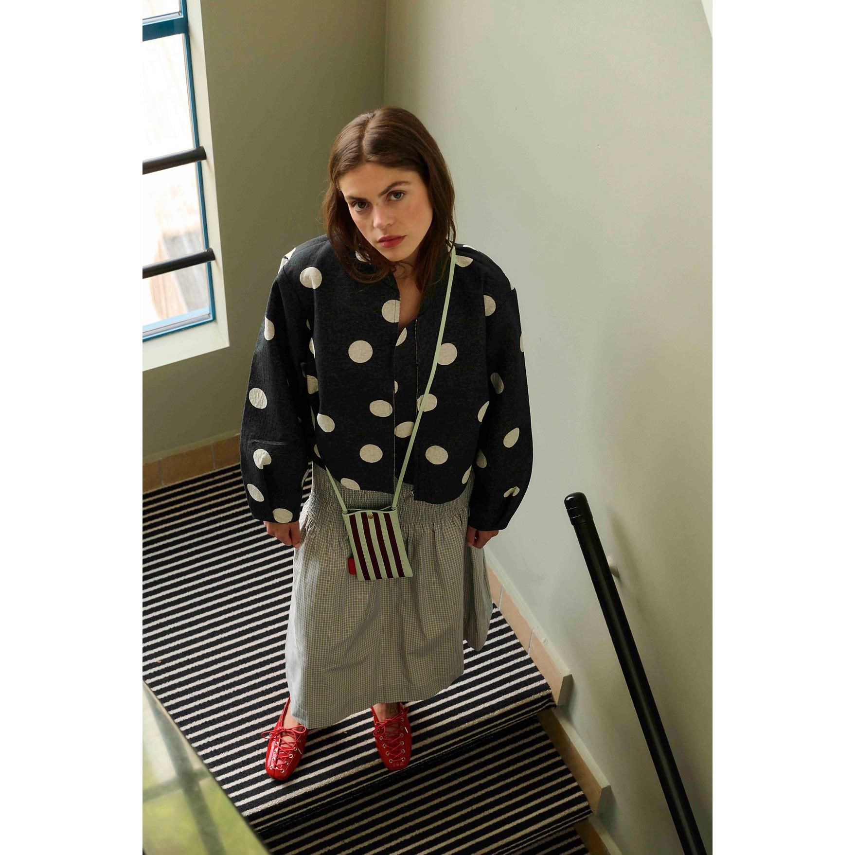 Pouzdro na telefon Sticky Sis Club KNITTED STRIPER mist + fig_0