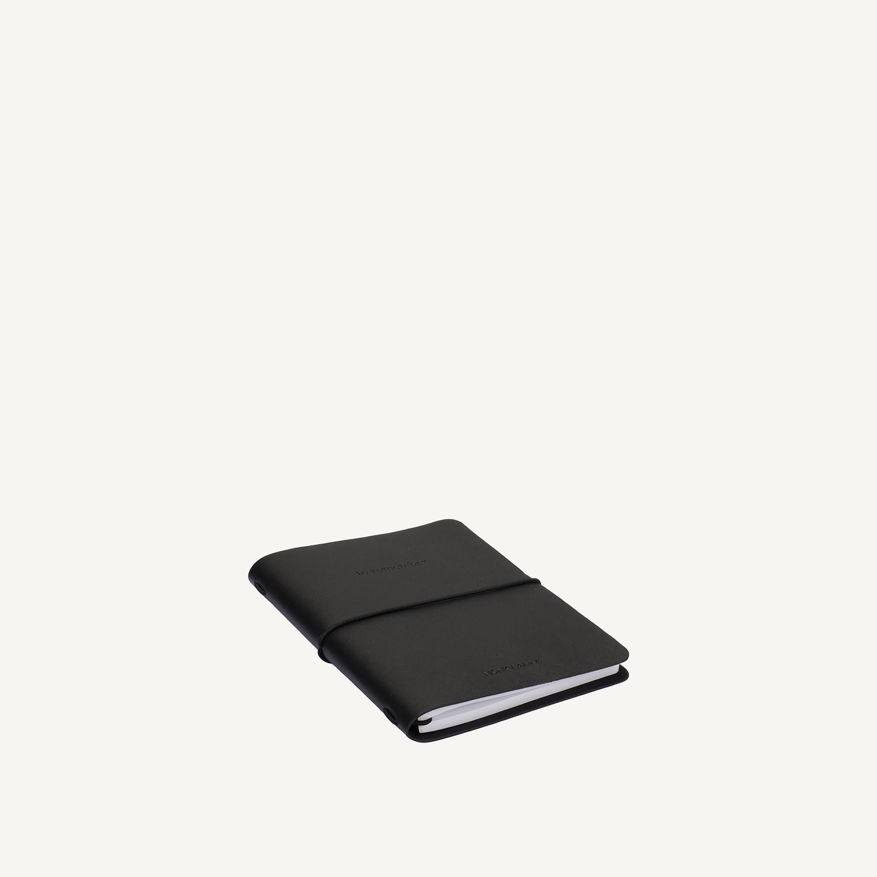 Zápisník z veganské kůže Monk & Anna TO REMEMBER linkovaný, M black_0