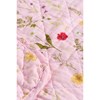 Prošívaná deka/přehoz Ib Laursen růžová s květinami 180x130 cm_0