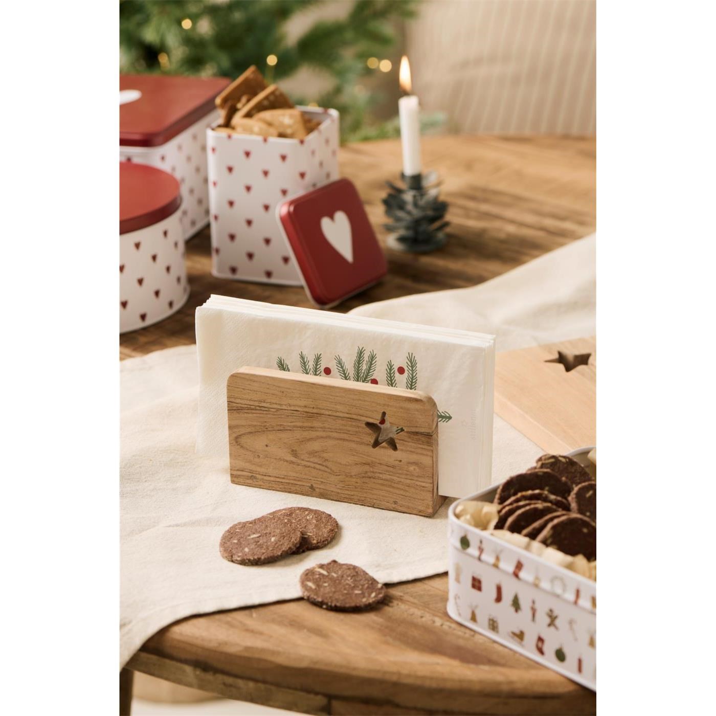 Stojánek na ubrousky s vyřezanou hvězdou Ib Laursen_0