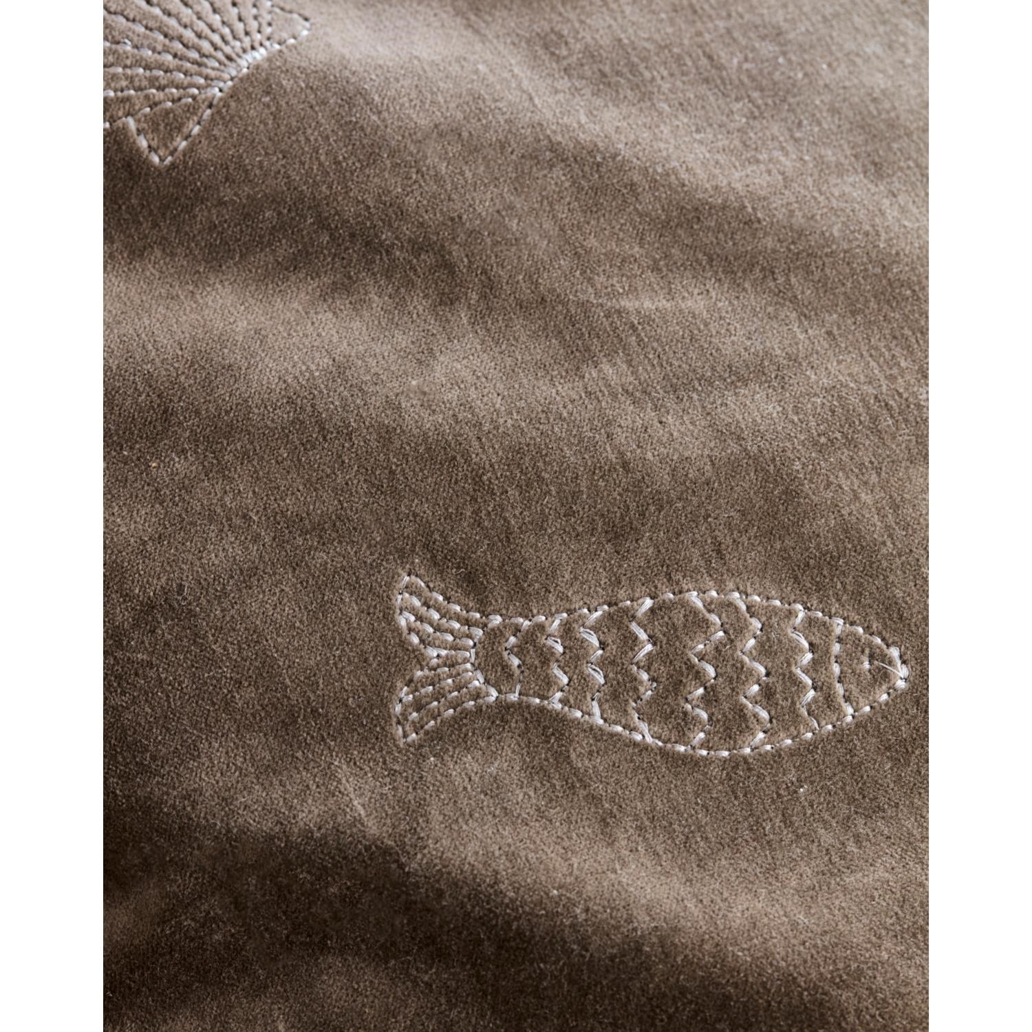 Sametový povlak na polštář House Doctor PLAY 50x50cm hnědý_3