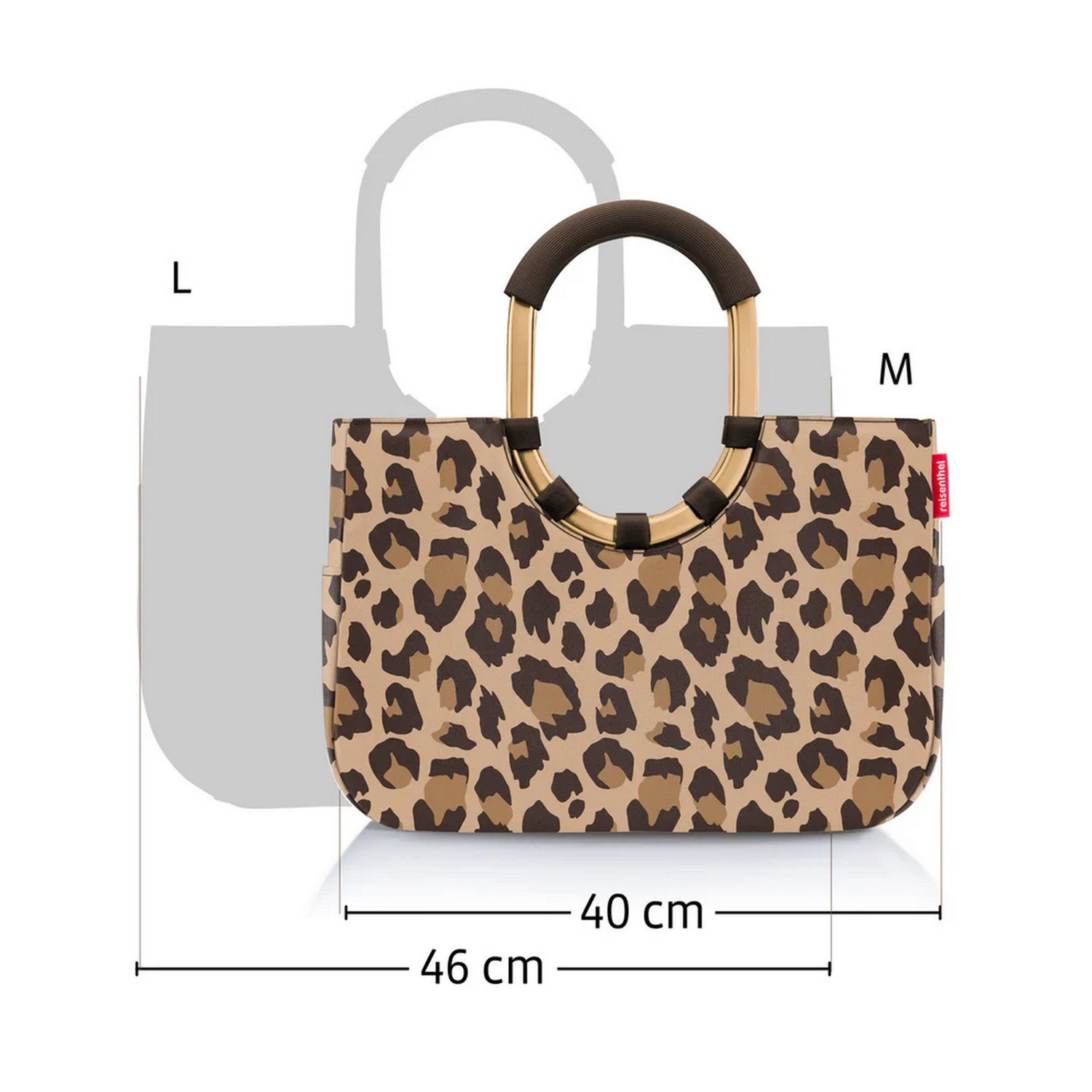 Módní taška Reisenthel Loopshopper L jacquard brown_2