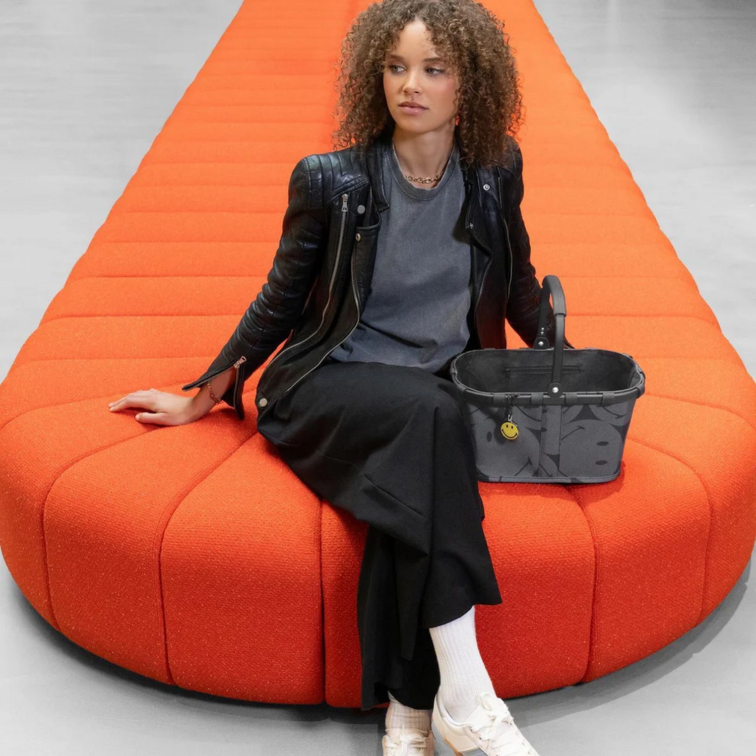 Nákupní košík Reisenthel Carrybag XS smiley grey_1