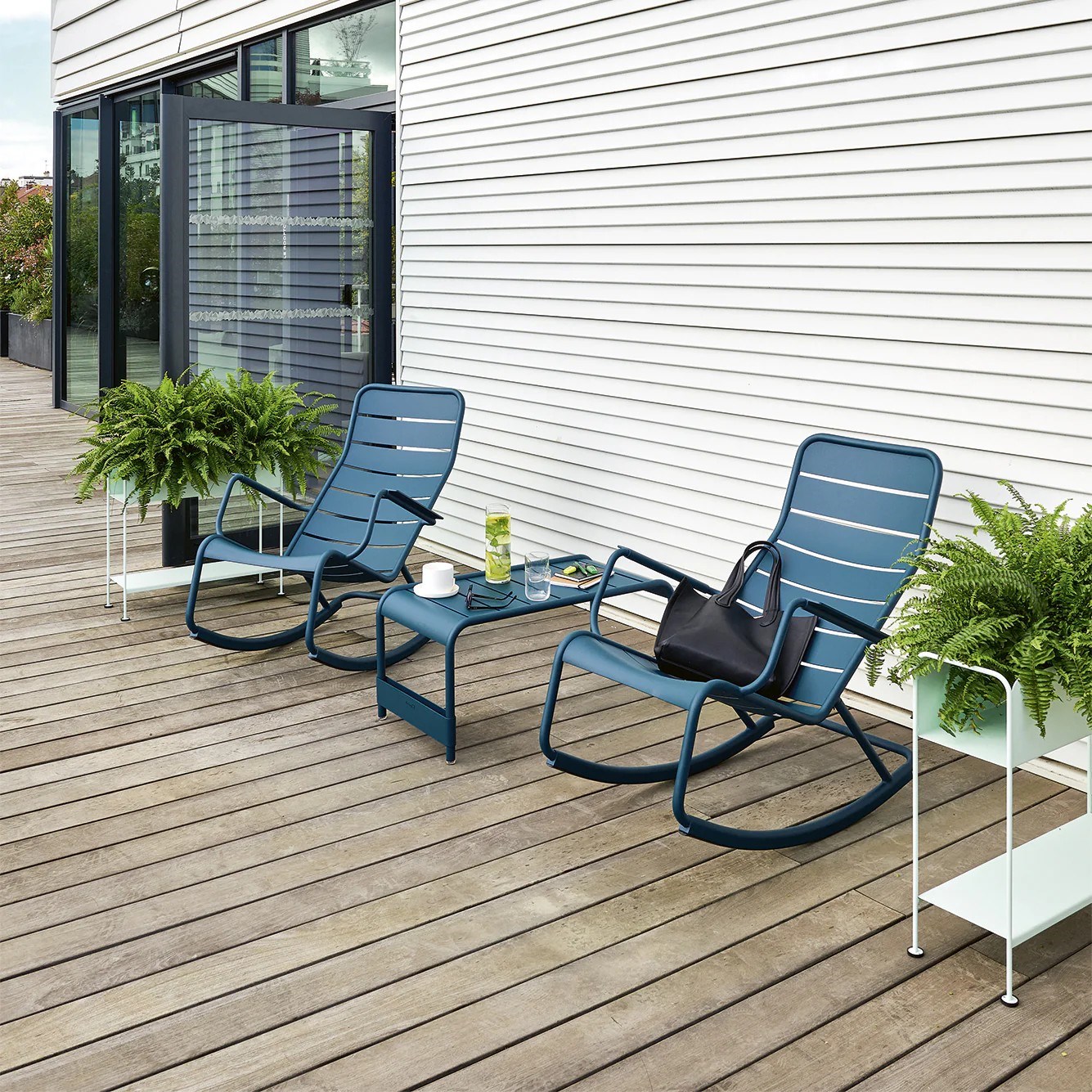 Regál na květináče nebo stolování Fermob PICOLINO V.63 cm - Cotton White_1