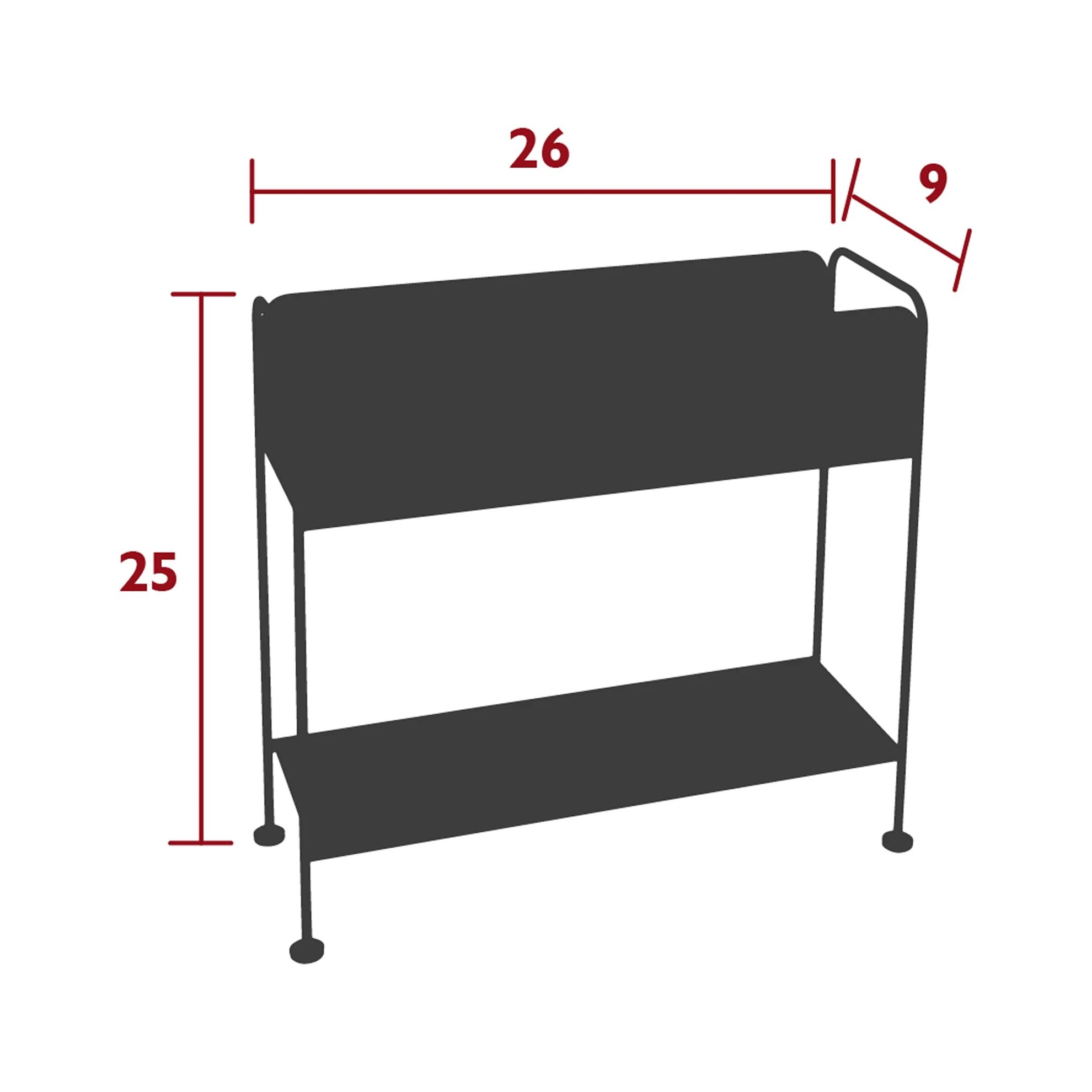 Regál na květináče nebo stolování Fermob PICOLINO V.63 cm - Acapulco Blue_4