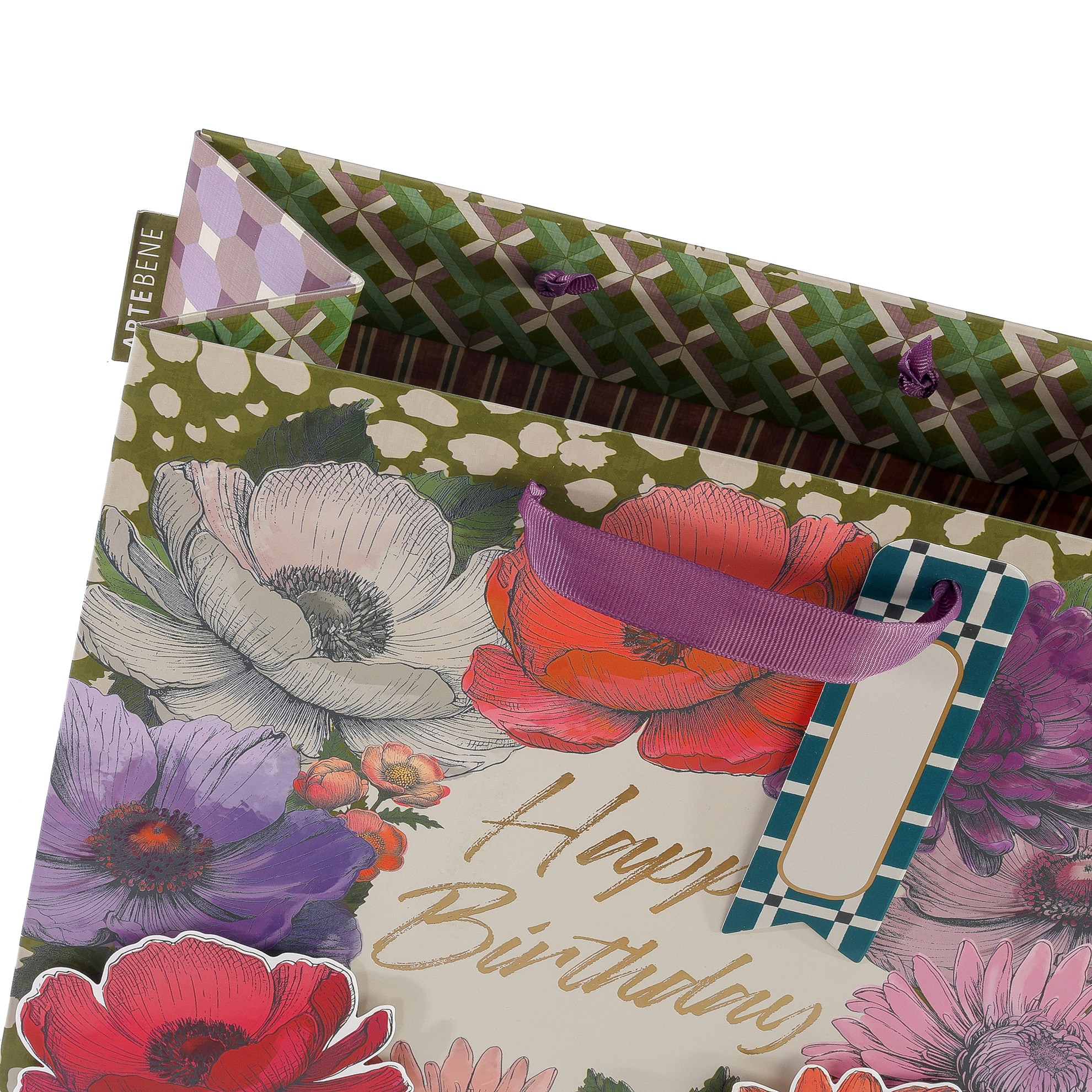 Papírová taška/25x25x11cm/3D/Happy_0