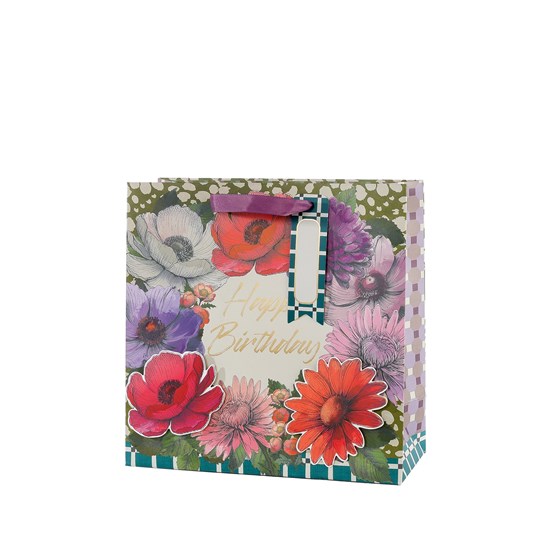 Papírová taška/25x25x11cm/3D/Happy_1