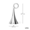 Prémiový mosazný zvonek Umbra ISA BELL 6,6 x 12,7cm leštěný chrom_2