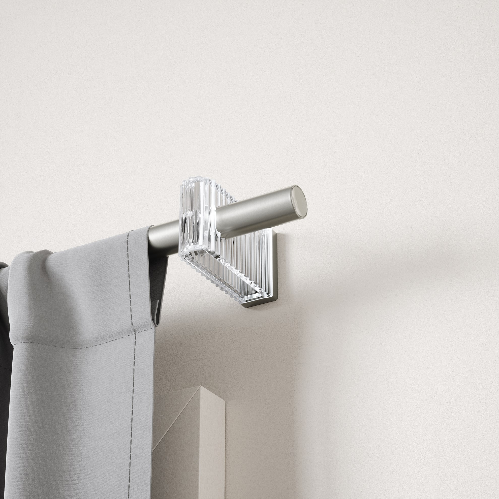 Rozšířitelná garnýž Umbra FLUTE D.107-305cm matný nikl_0