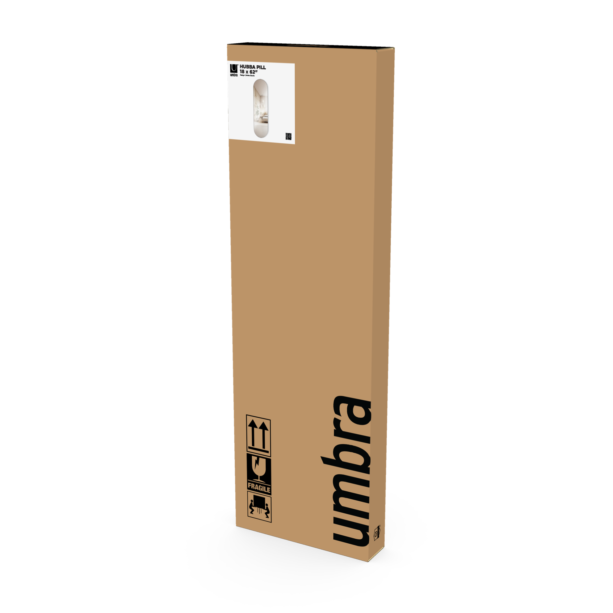 Zrcadlo HUBBA oválné 45x157cm s titanovým lemem_10