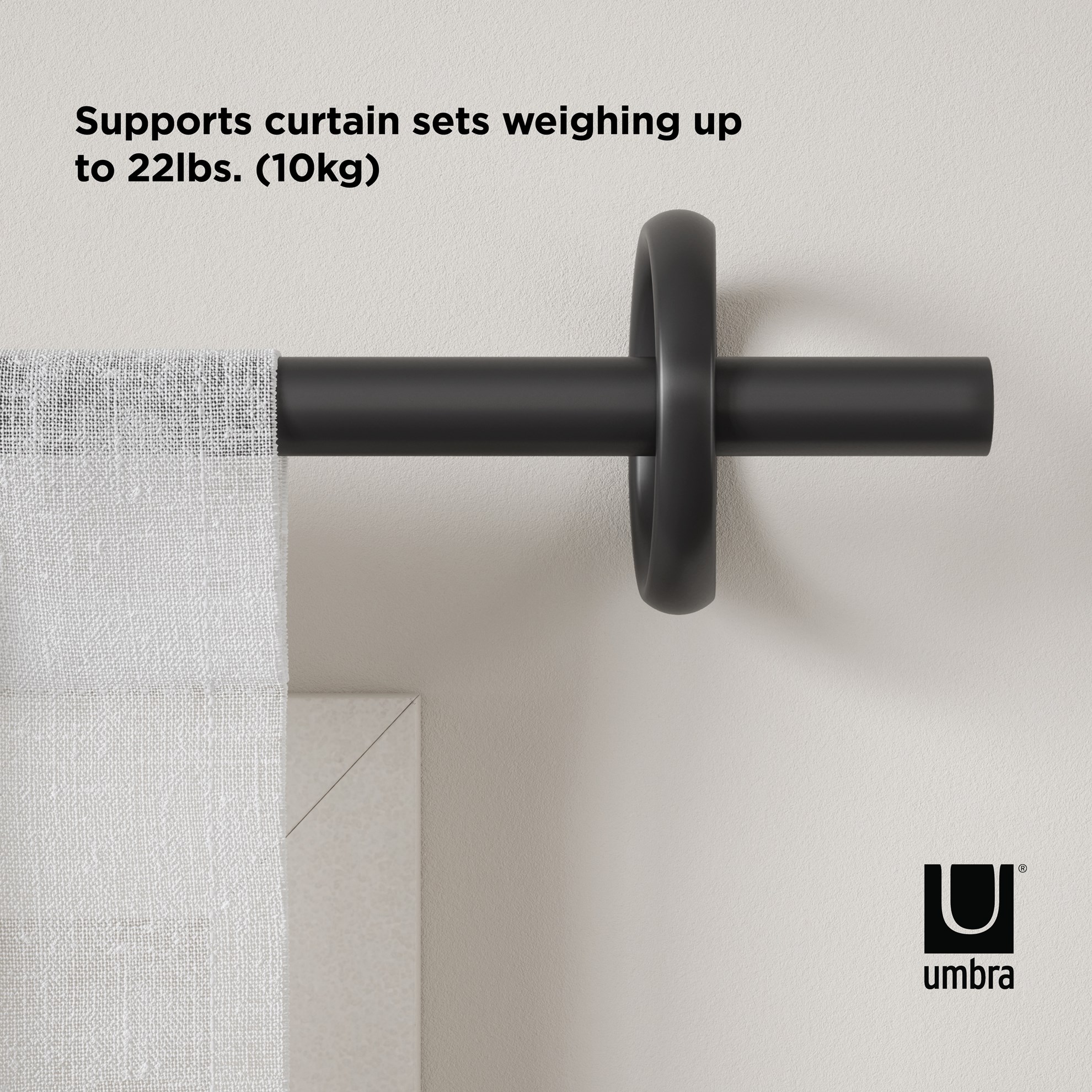 Rozšiřitelná garnýž RINGLET 107-305cm černá_7