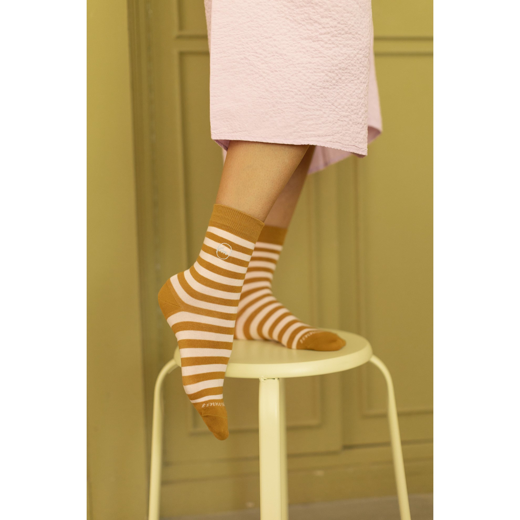 Ponožky Tine and Mia 39-41 pink mocca_0