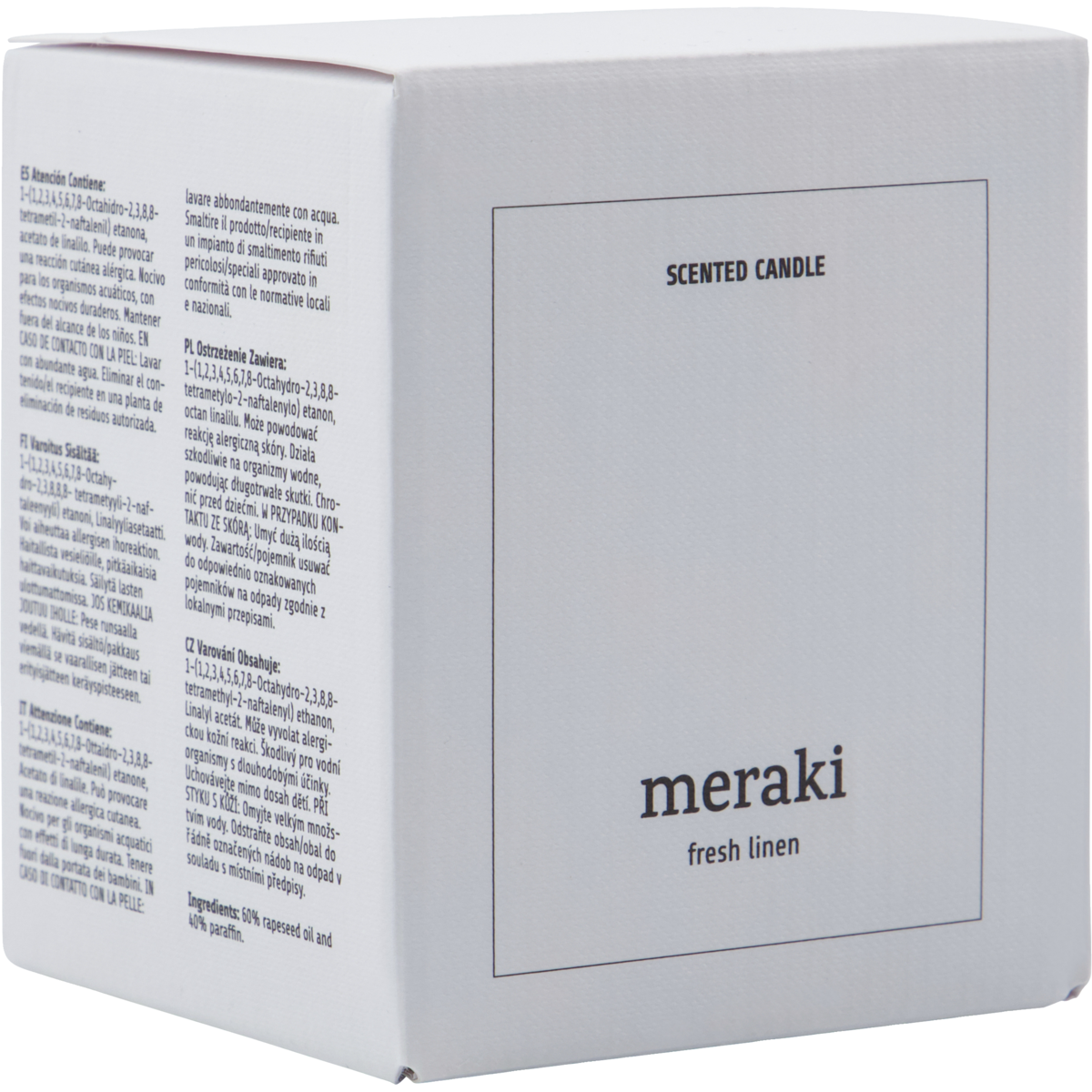 Vonná svíčka Meraki FRESH LINEN 9,5 cm_2