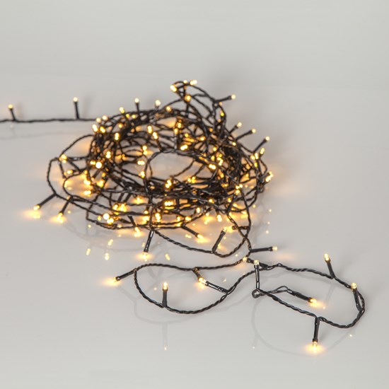 Venkovní LED světelný řetěz 100xLED, teplé zlaté světlo_0