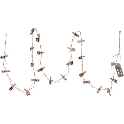 LED adventní osvětlení s 24mi kolíčky s čísly ADVENT_0