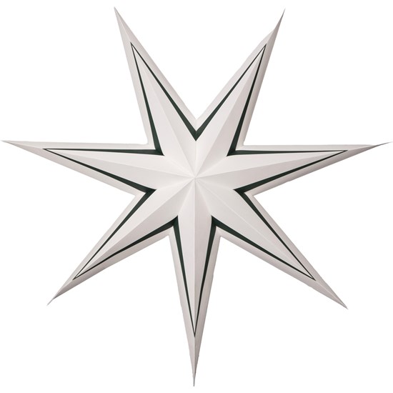 Vánoční papírová hvězda Stripe 77 cm bílá, bez světelného zdroje (083-00)_0