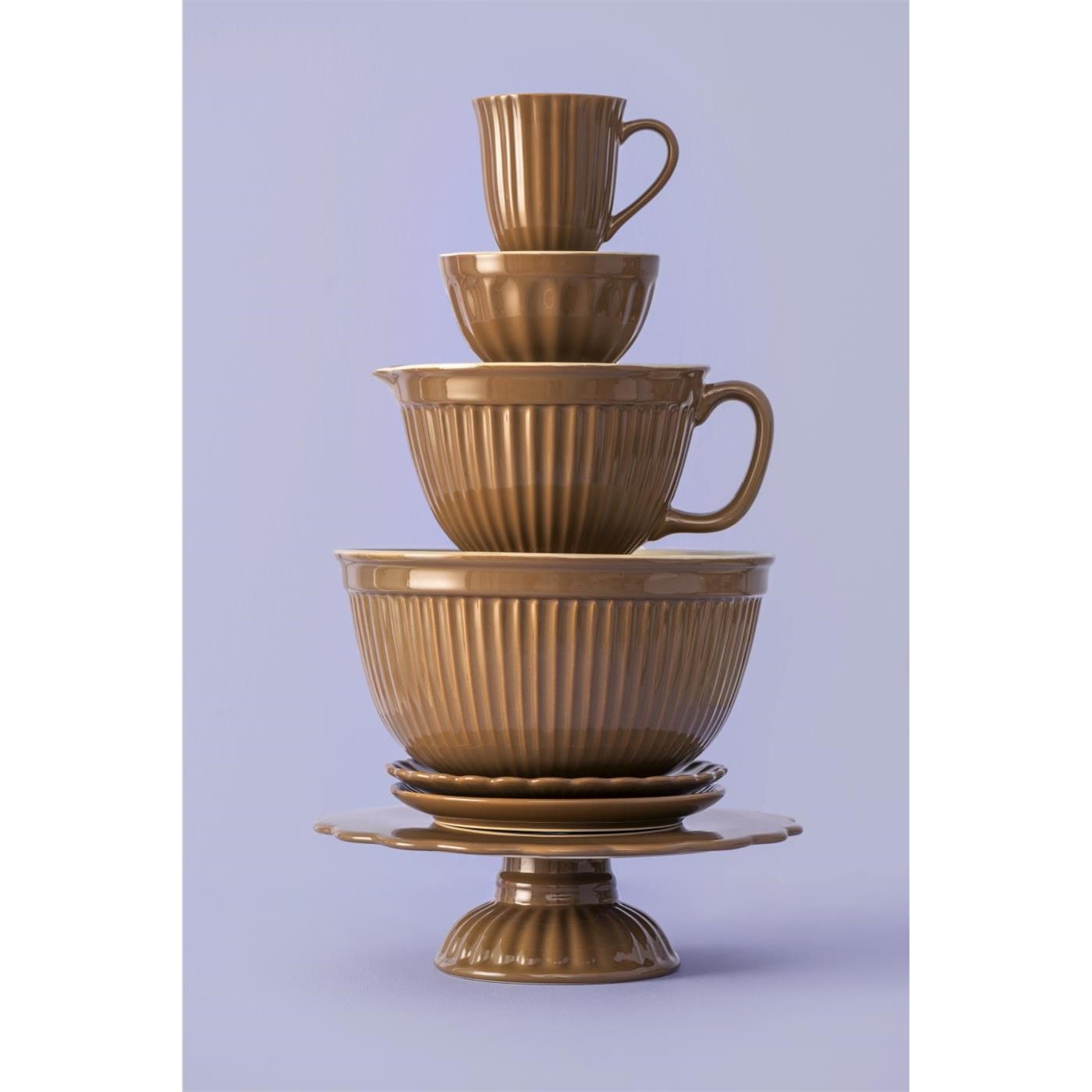 Hrnek s drážkami Mynte hazelnut_1