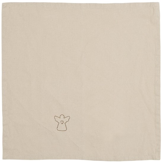 Bavlněný ubrousek s motivem vyšitého anděla Ib Laursen 40x40 cm_0