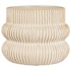 Květináč/váza rýhovaný Ib Laursen P.13,5 cm krémový_0