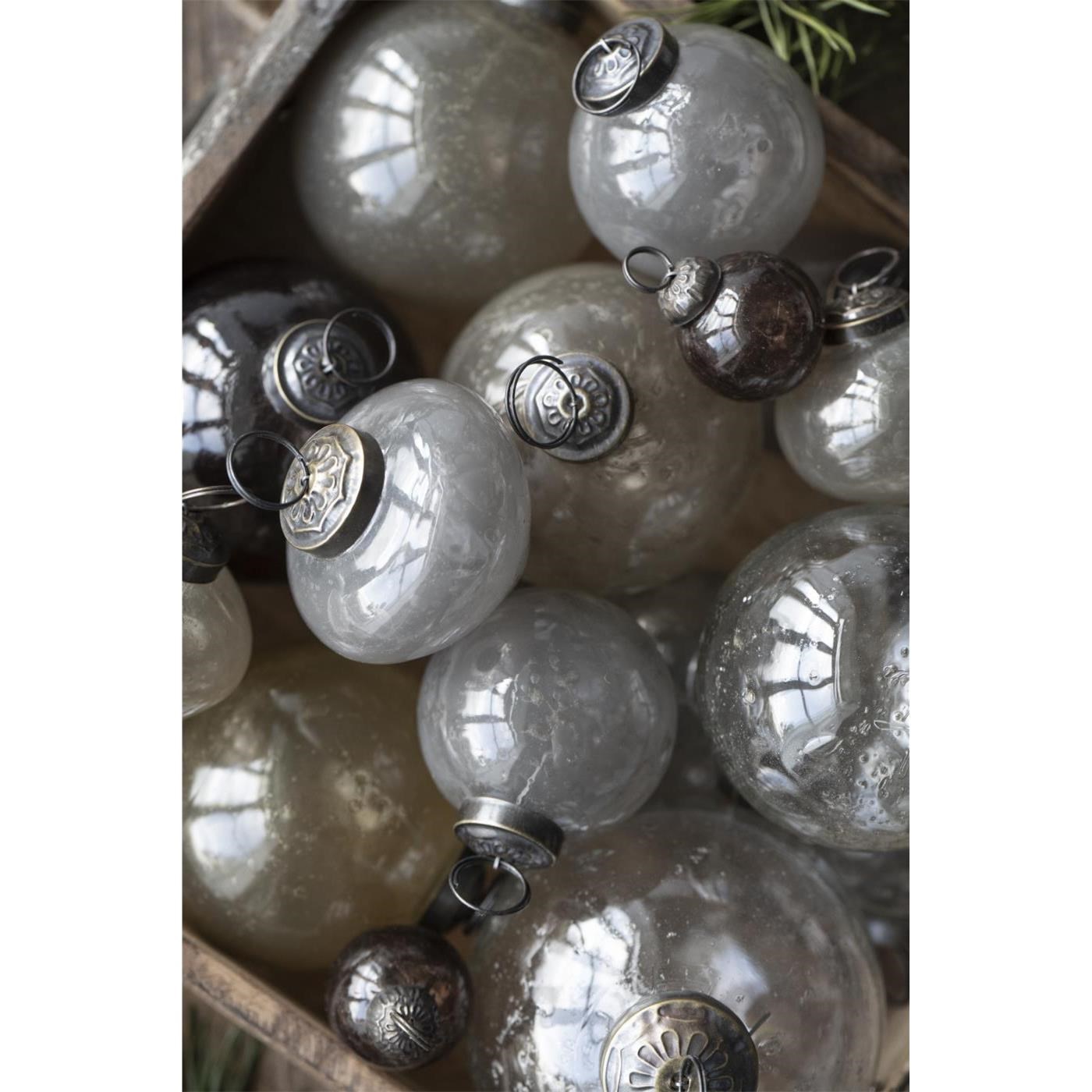 Skleněná vánoční ozdoba Ib Laursen P.9,5 cm honey_1