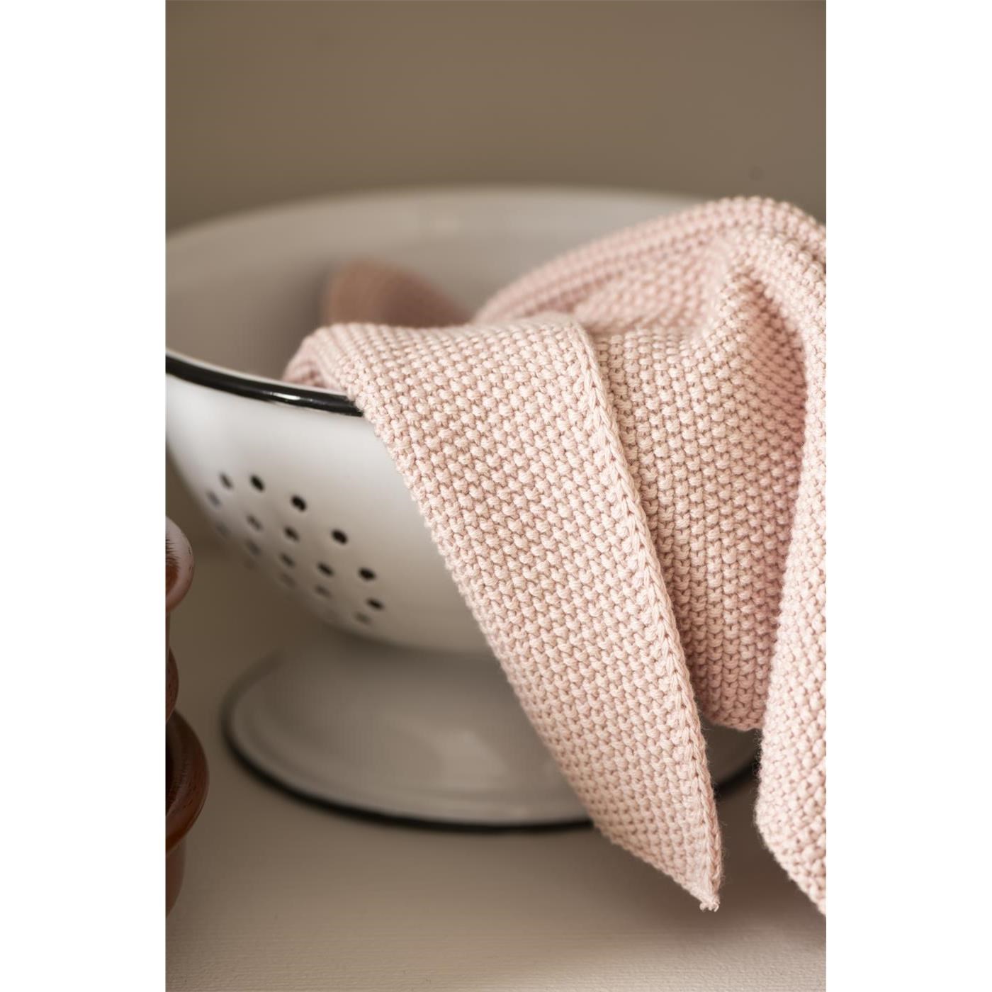 Pletená utěrka Mynte Ib Laursen 60x40 cm růžová_0