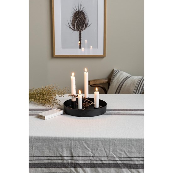 Adventní svícen SUND kulatý s magnetickým držáky na svíčky 2,1 cm černý_3