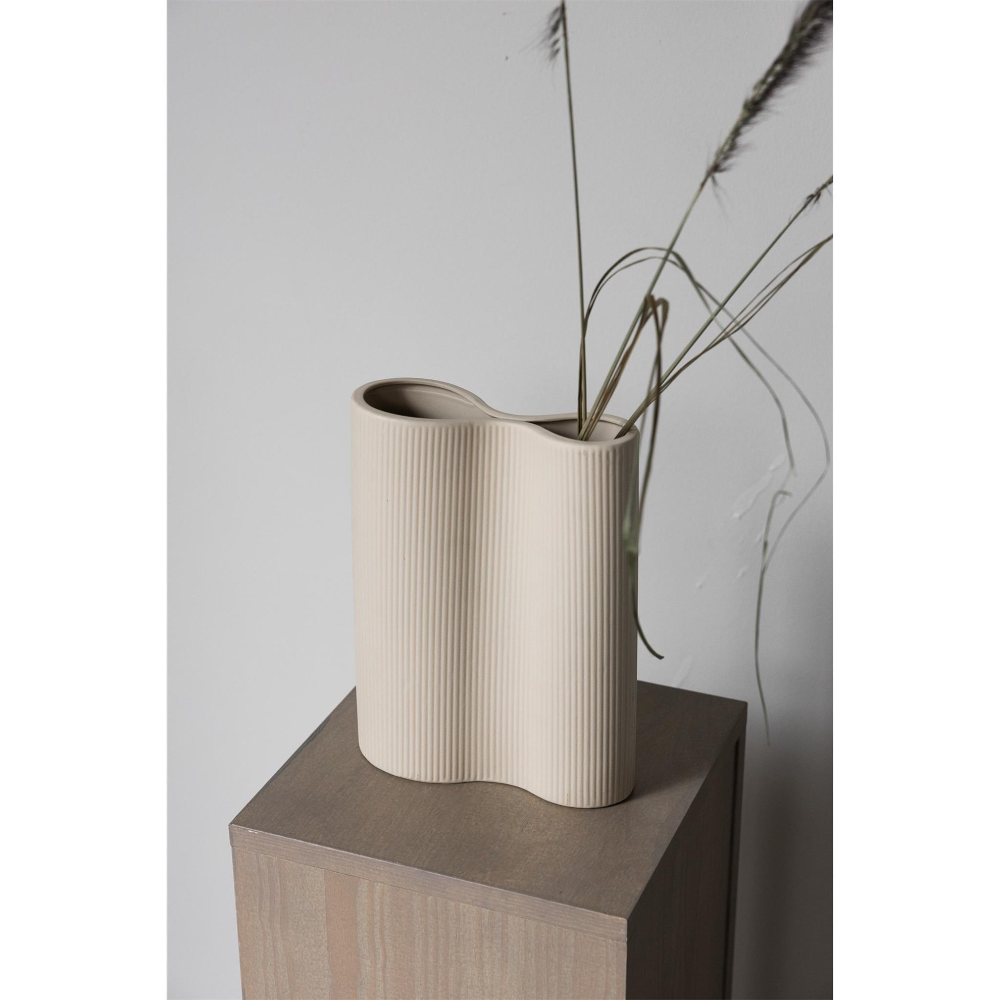 Keramická váza BUNN V.24cm béžová_1
