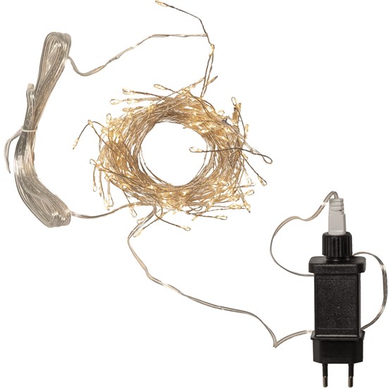 Dekorační světelný řetěz DEW DROP, 100xLED, 6m, teplé bílé světlo_0