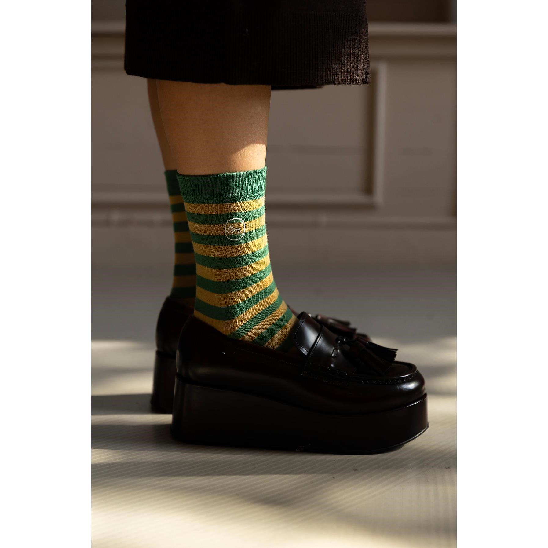 Ponožky Tine and Mia 35-38 green moss_0