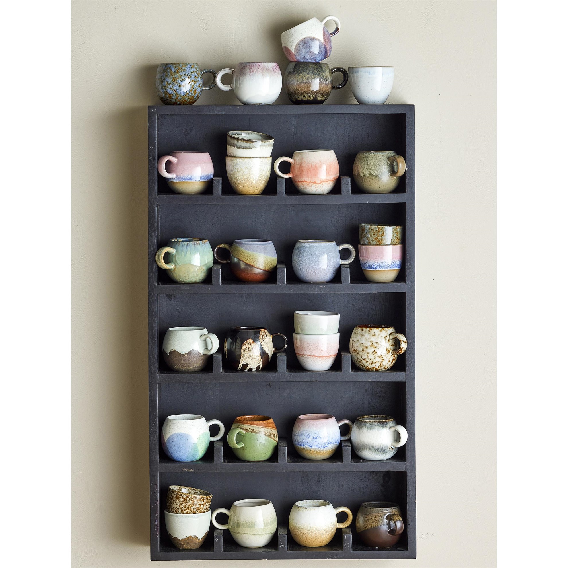 Kameninový hrnek Paula 275ml béžovo bílý_1