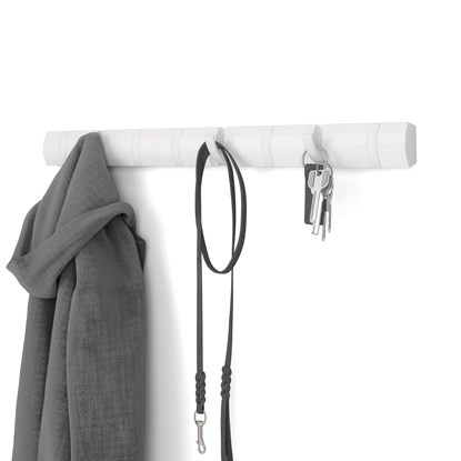 Věšák na zeď Umbra FLIP 8 háčků bílý s bílými háčky_9