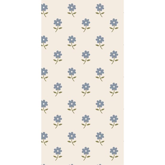 Papírové ubrousky Ib Laursen 10x20 cm modré květy BAL/16 ks_0