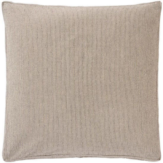 Povlak na sedák Lina Ib Laursen přírodní s tenkými černými pruhy_0