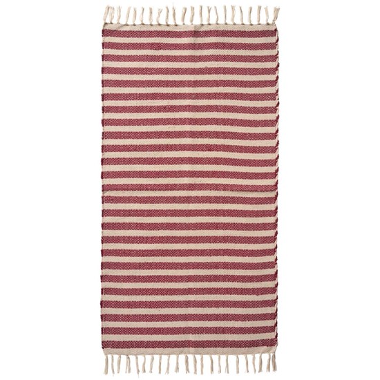 Bavlněný koberec/běhoun Ib Laursen 120x60 s červenými pruhy_0