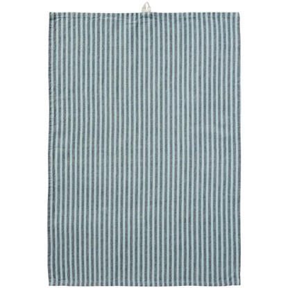 Kuchyňská utěrka Linea Ib Laursen 70x50 cm šedé a tyrkysové proužky_0