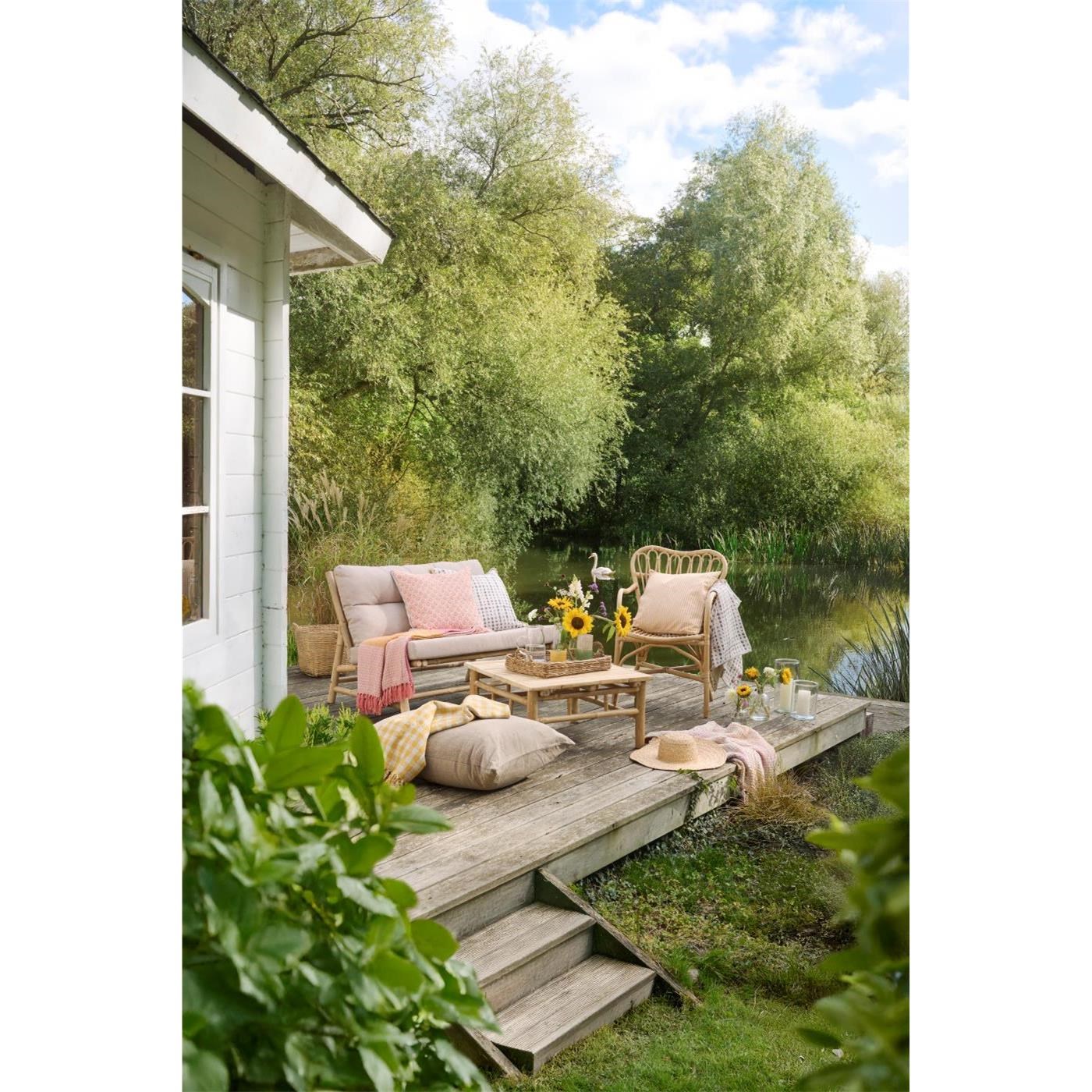 Pléd/přehoz Ib Laursen kostkovaný 130x160 cm žlutý_2