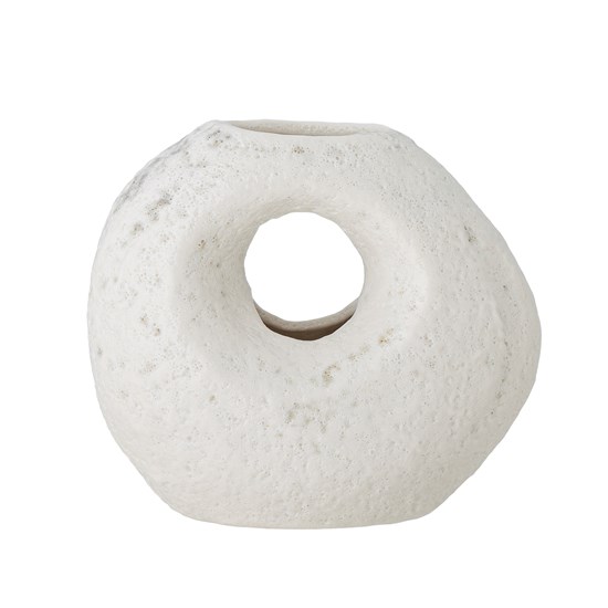 Kameninová váza CAIA 11 cm bílá_3