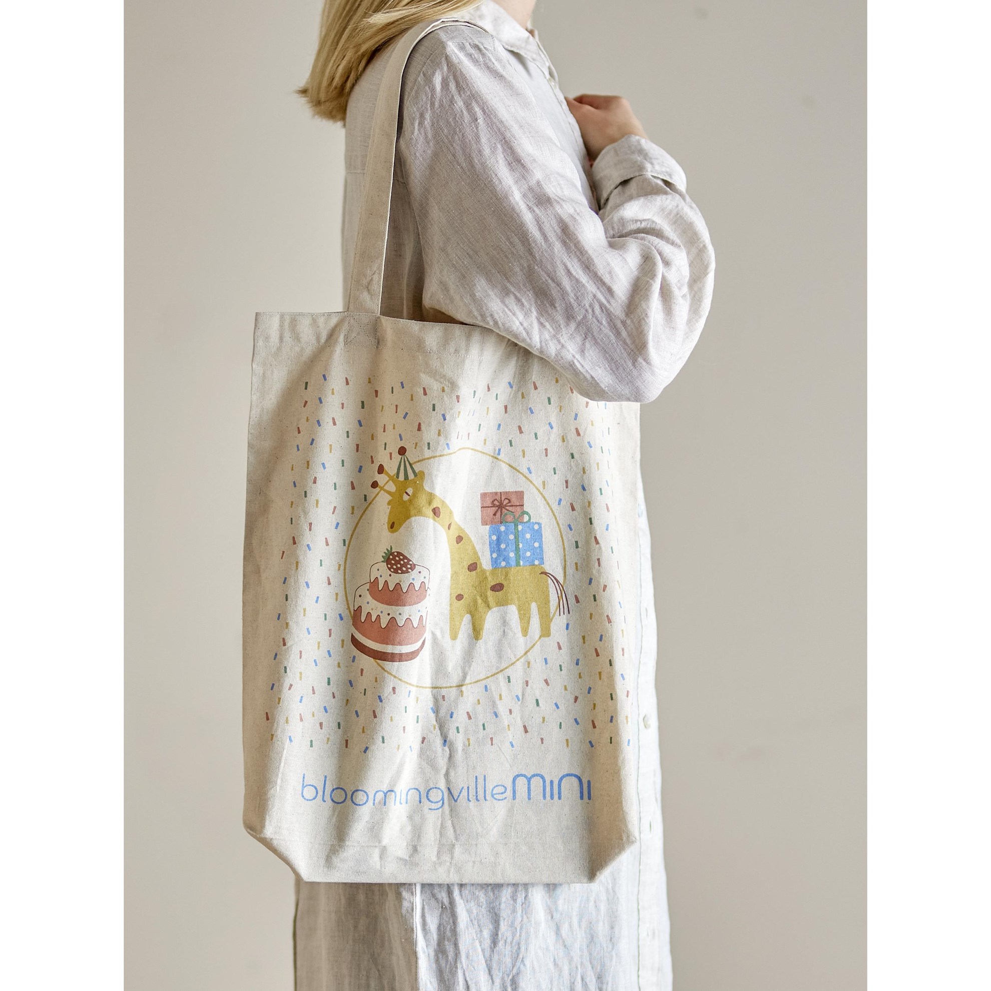 Bavlněná taška CELEBRATE s dětským motivem přírodní_1