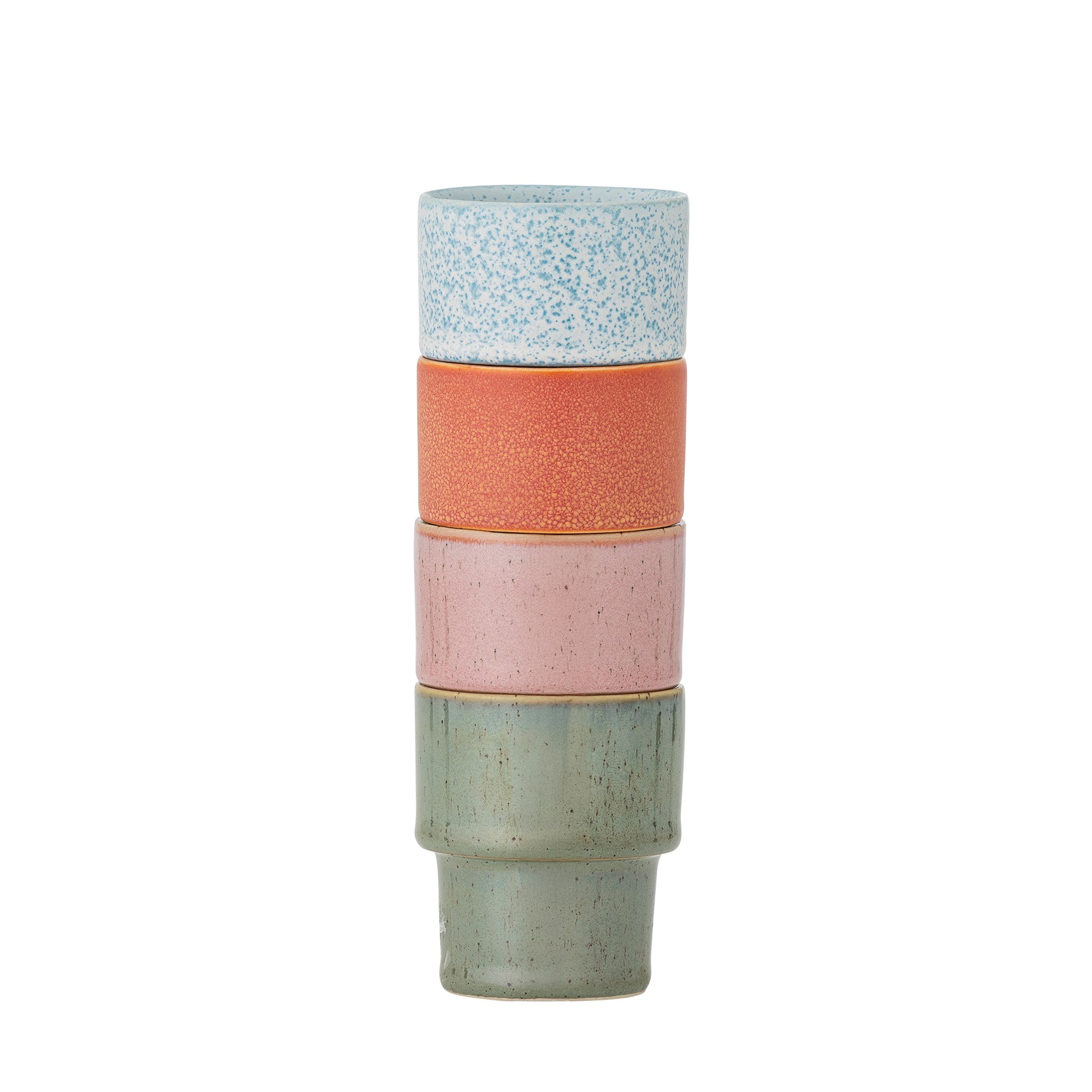 Sada čtyř šálků na espresso EWAN 75 ml 4 barevné odstíny_0