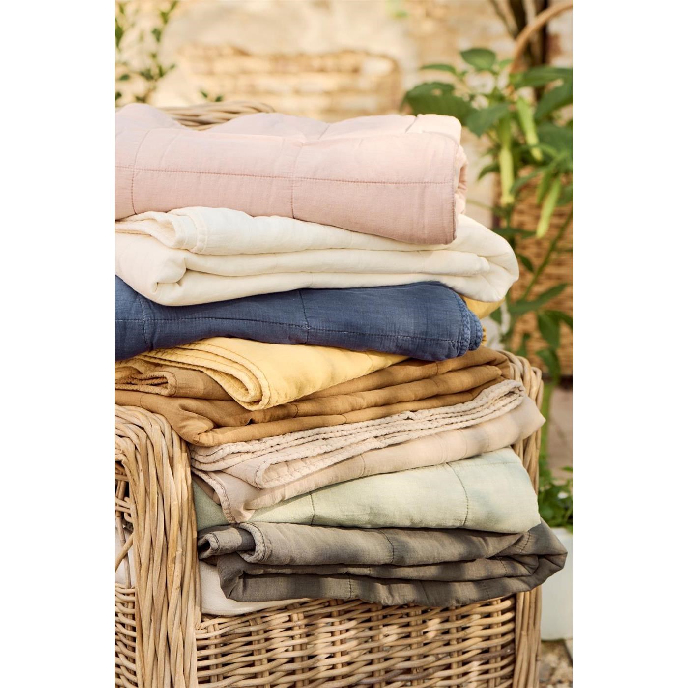 Prošívaná deka/pléd Ib Laursen VINTAGE 180x130 cm dusty pink_0