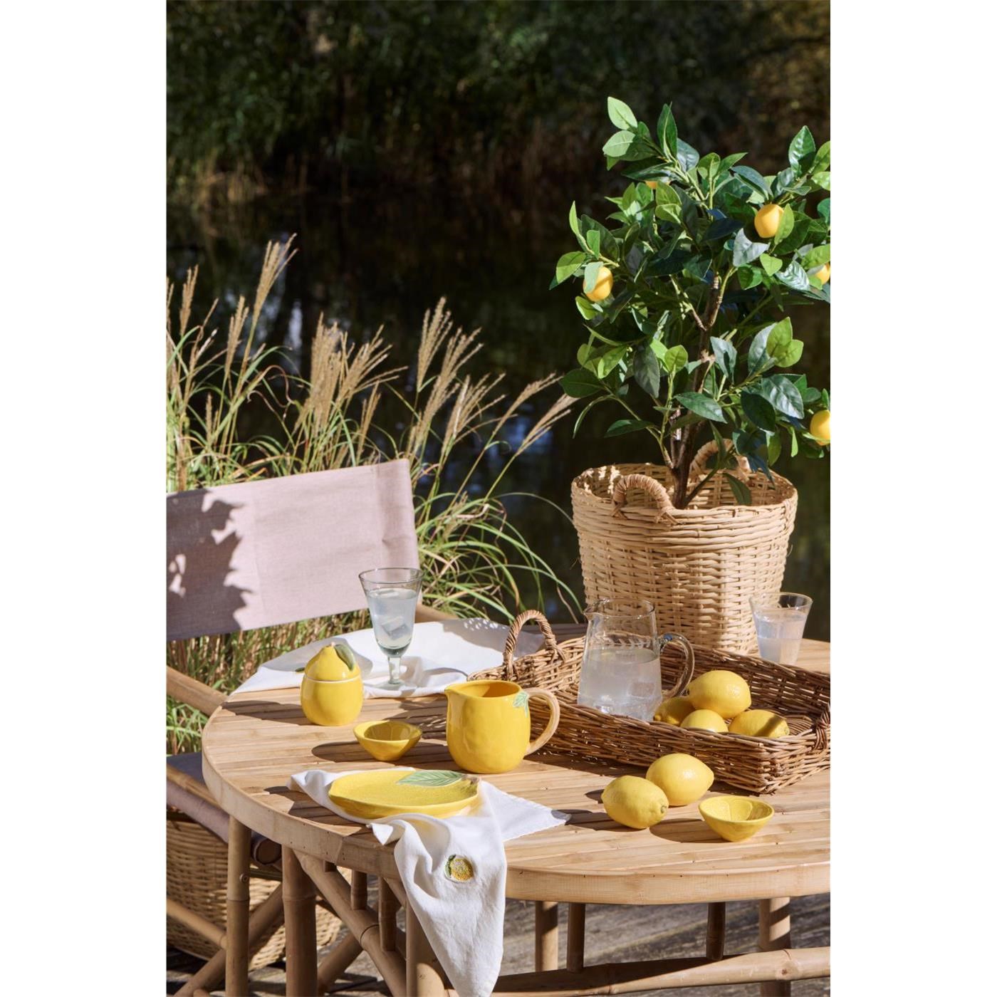 Skleněný džbánek s uchem s drobnými lístky 800 ml_2