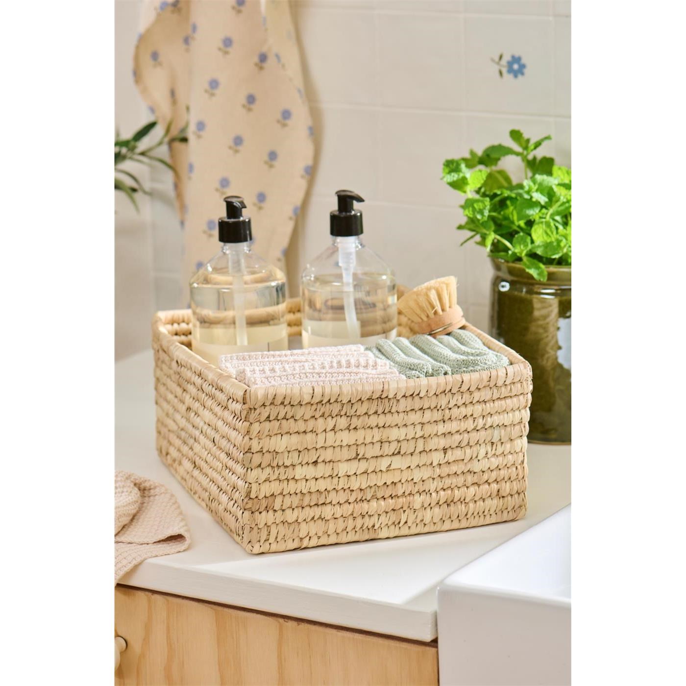 Úložný košík z přírodní mořské trávy Ib Laursen_0