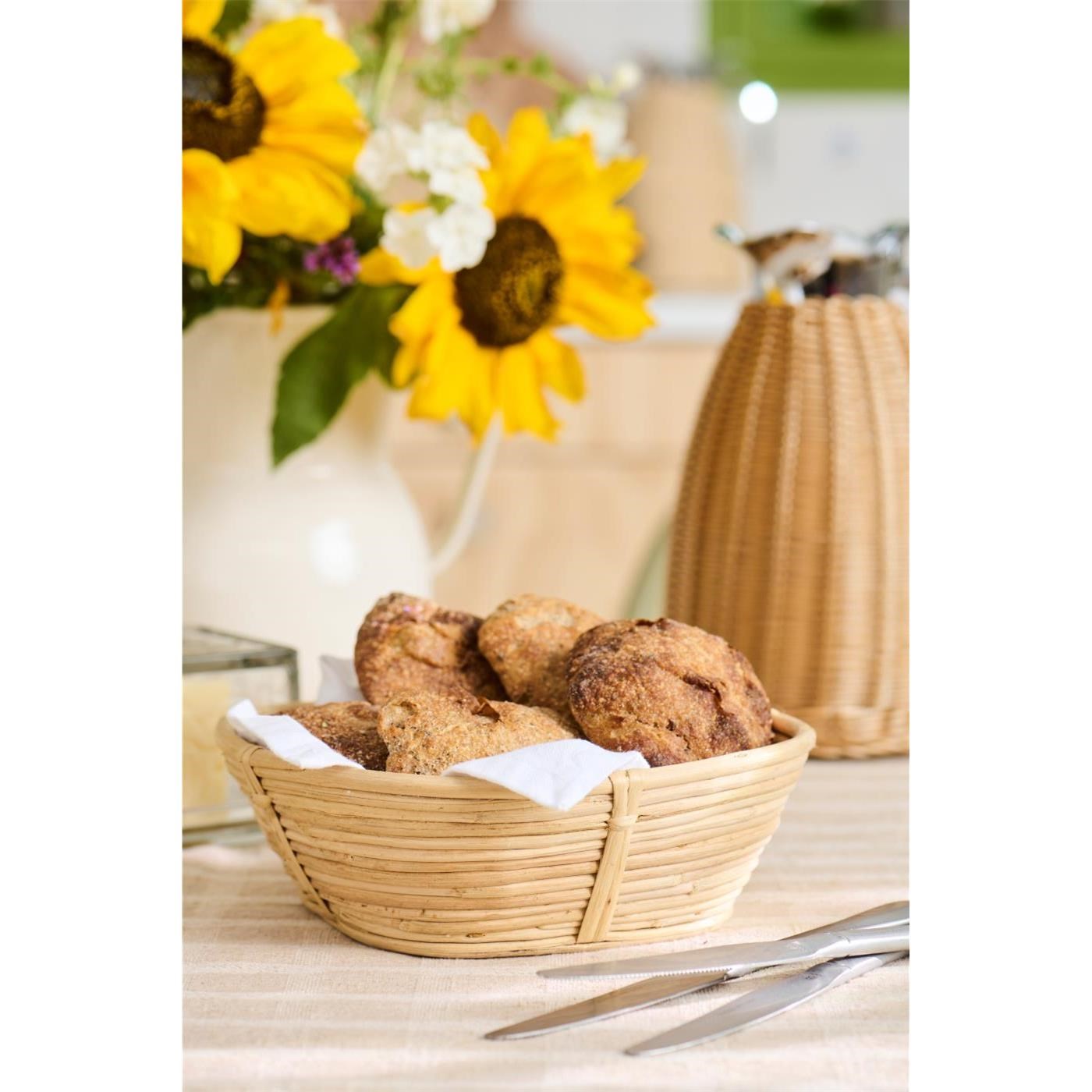 Ratanový košík s oblými rohy Ib Laursen P.20,5 cm_1